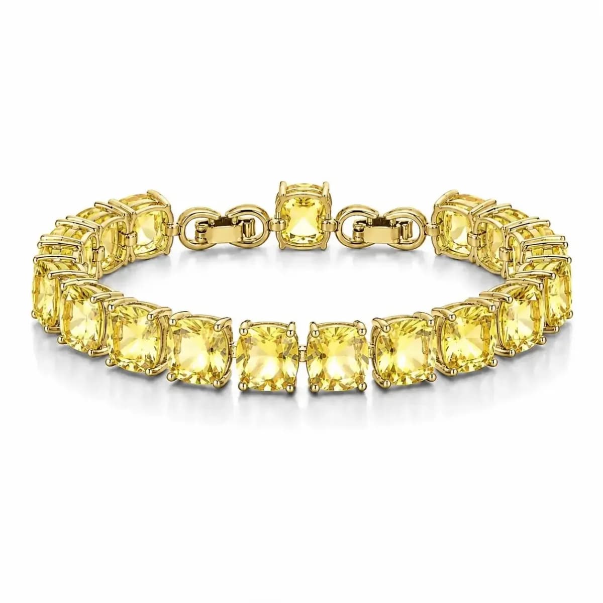 PULSEIRA RIVIERA GEMA SQUARE BAN. DOURADO