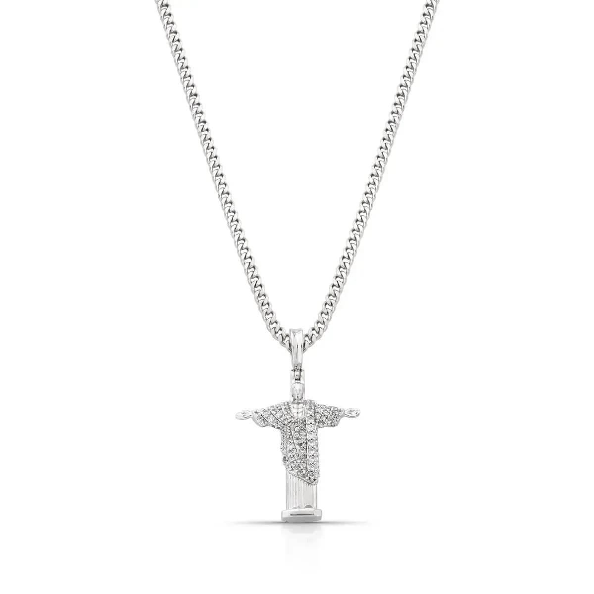 COLAR CRISTO REDENTOR ELO GRUMET- 40 CM + 5 EXTENSOR