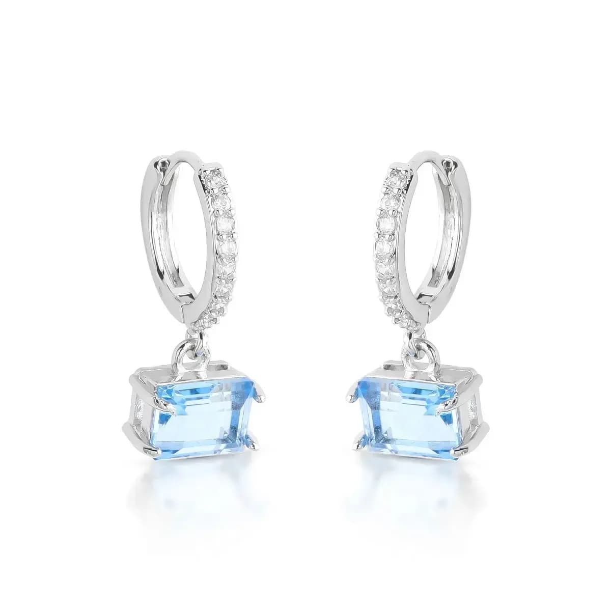 BRINCO ARGOLA CLICK PÊNDULO GLAM BAGUETE