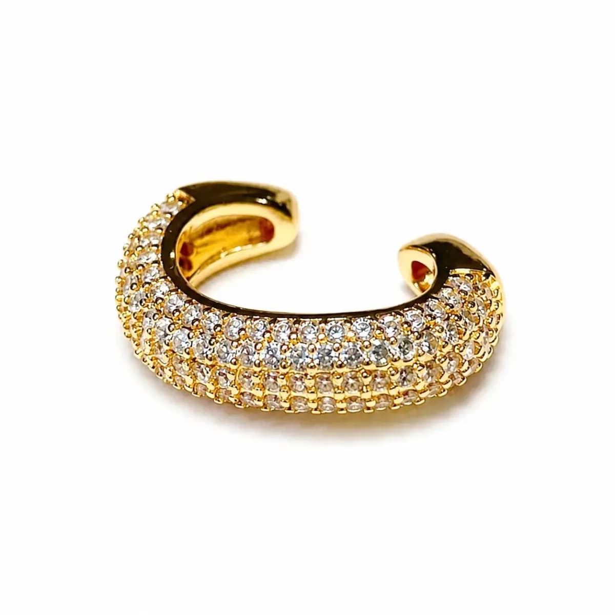 PIERCING FAKE ONDAS CRAVEJADO COM ZIRCÔNIAS