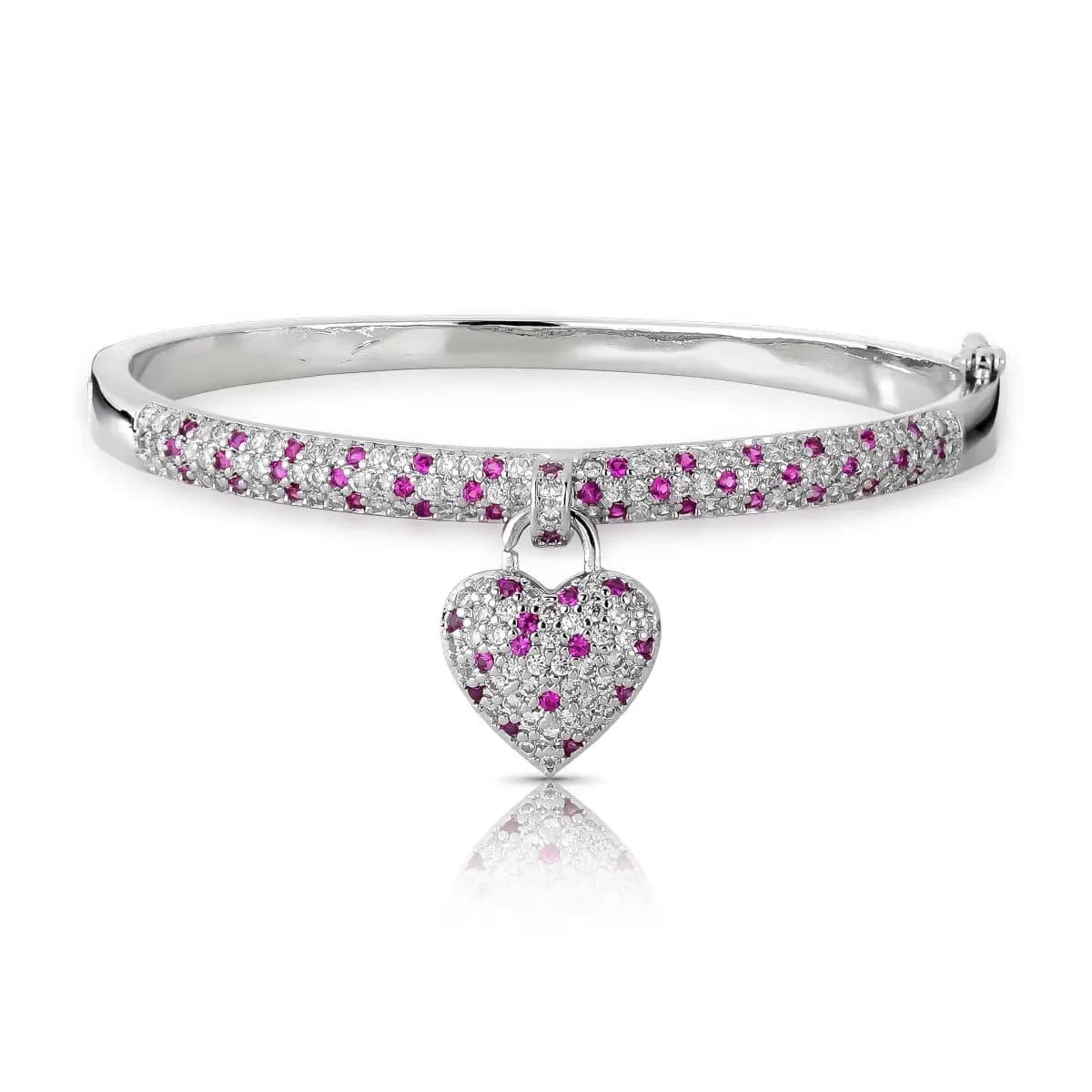 BRACELETE SUPERSTAR CRAVEJADO RUBI