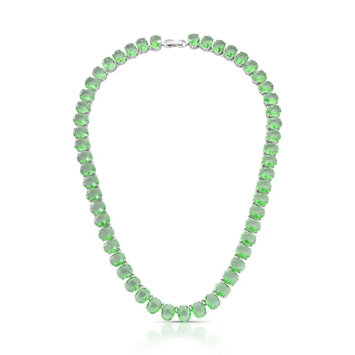 COLAR RIVIERA GEMA OVAL - 42 CM