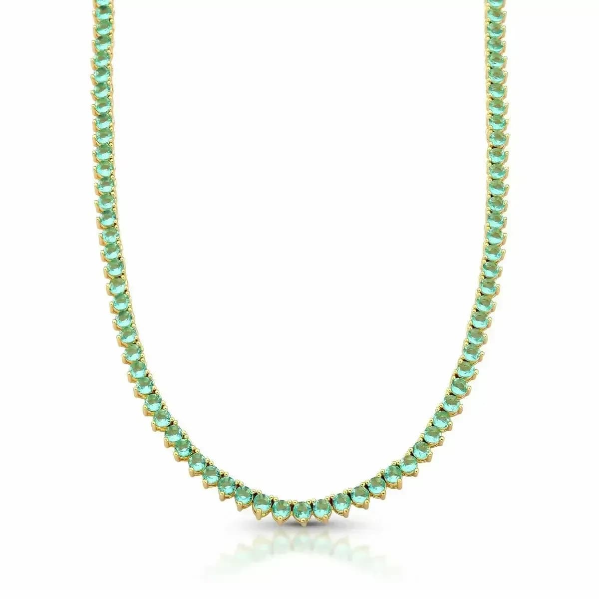 COLAR RIVIERA 3MM TRÊS GARRAS - 43CM