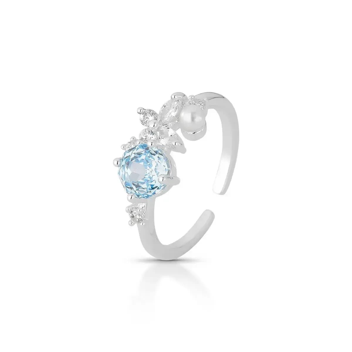 ANEL ROSE GLOW BUTTERFLY MINI PÉROLA SHELL - AJUSTÁVEL