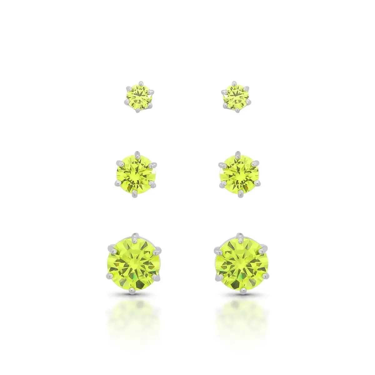 BRINCO TRIO PONTO DE LUZ SEIS GARRAS - PINO EM PRATA 925