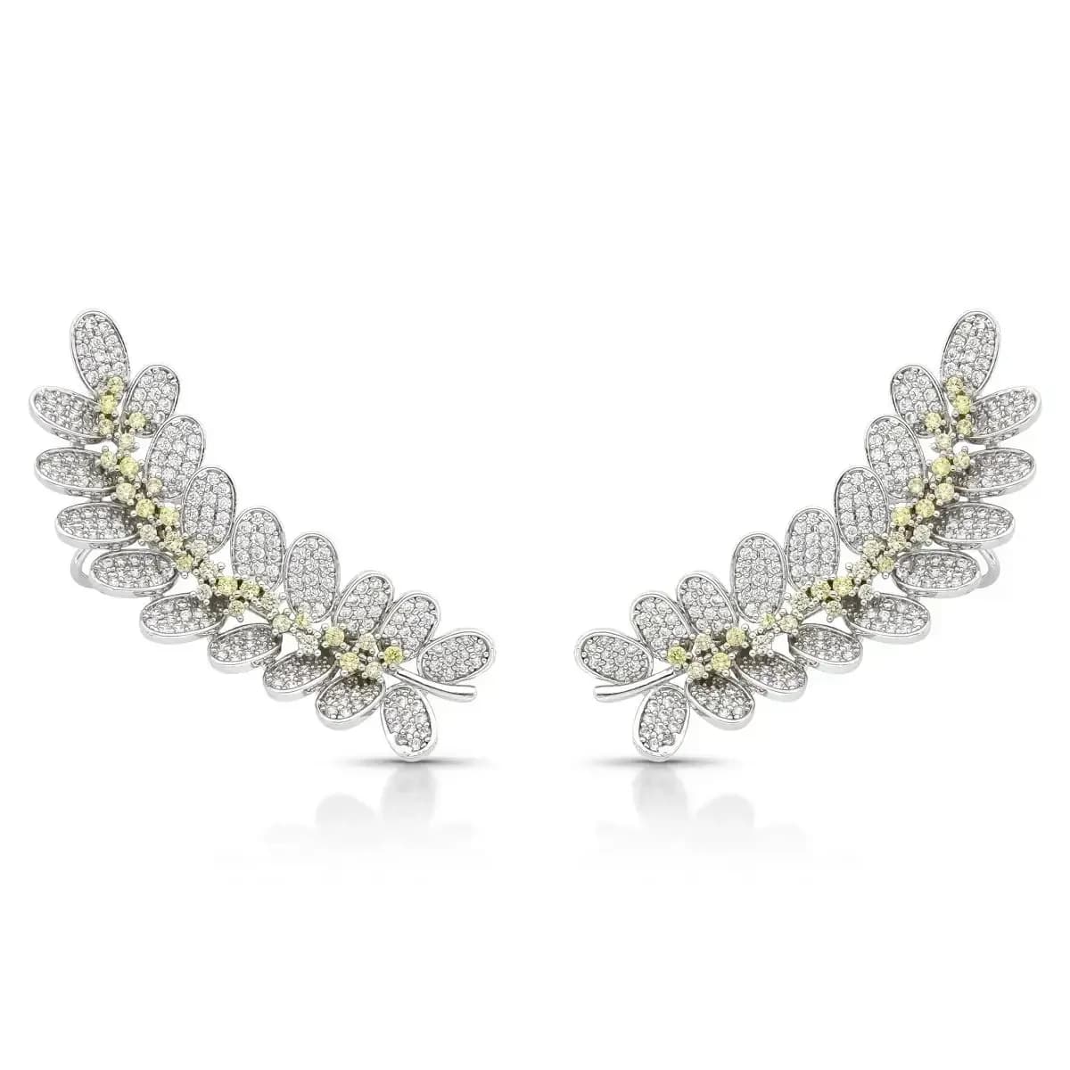 BRINCO EAR CUFF AFRODITE CRAVEJADO - PINO EM PRATA 925