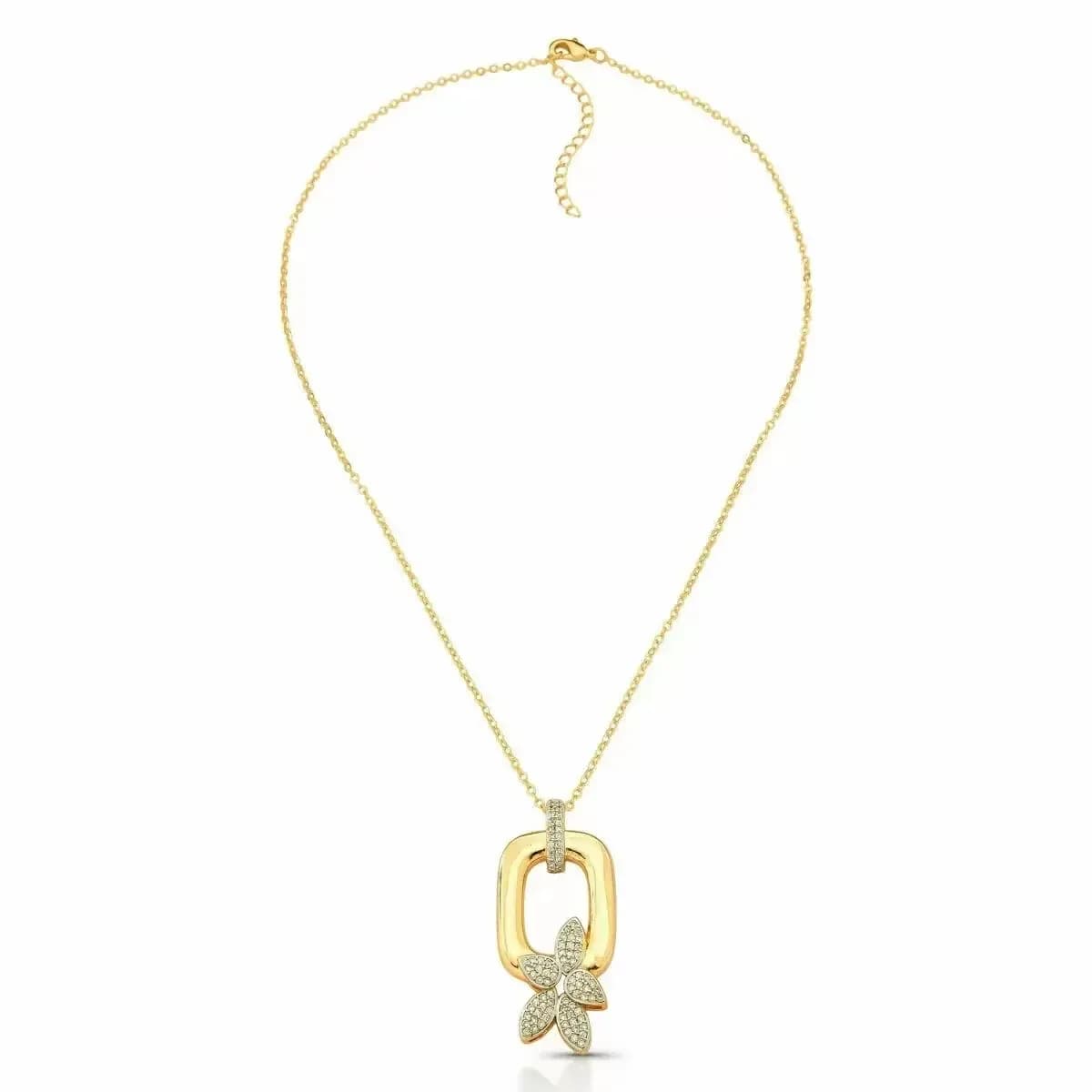 COLAR OVAL FLOWER CRAVEJADO