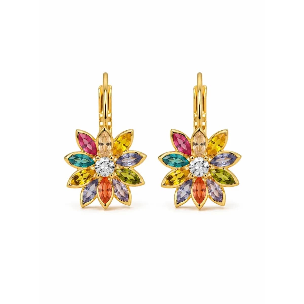 BRINCO ARGOLA FLOWER COLORS