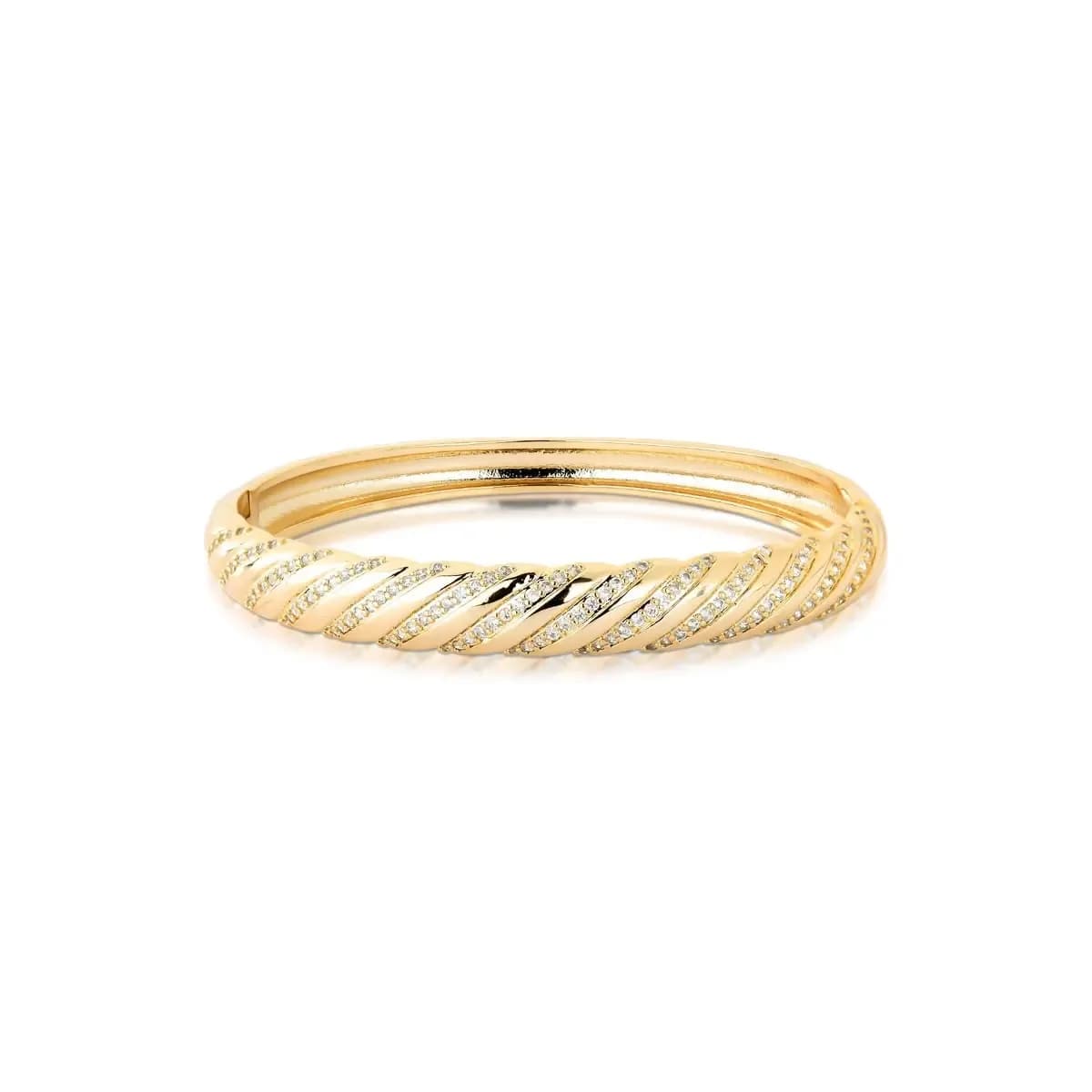 BRACELETE LINHAS TORCIDAS CRAVEJADO