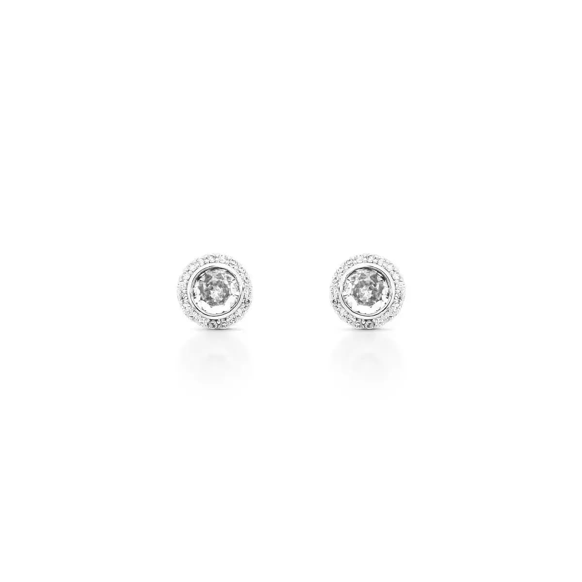 BRINCO ANGELIC CRAVEJADO COM ZIRCÔNIAS - PINO EM PRATA 925