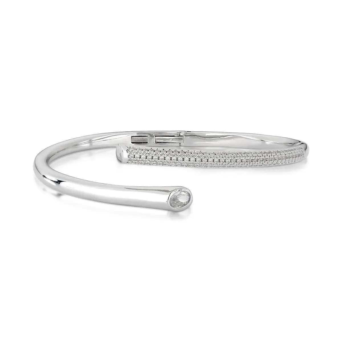 BRACELETE LINE CRAVEJADO COM ZIRCÔNIAS CRISTAL