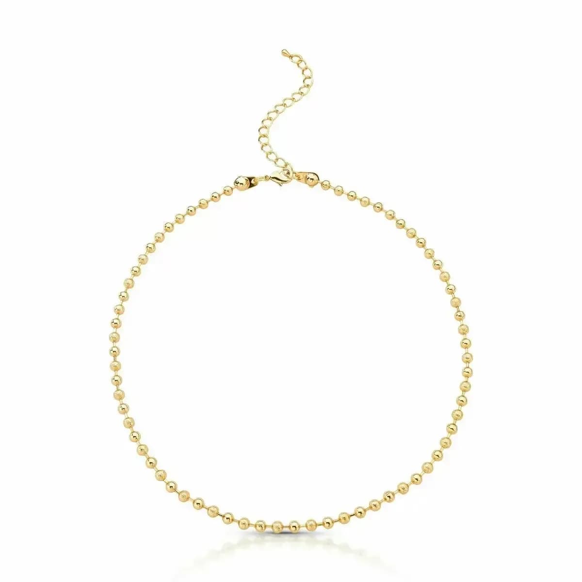 COLAR CHOKER ESFERAS TEXTURIZADAS