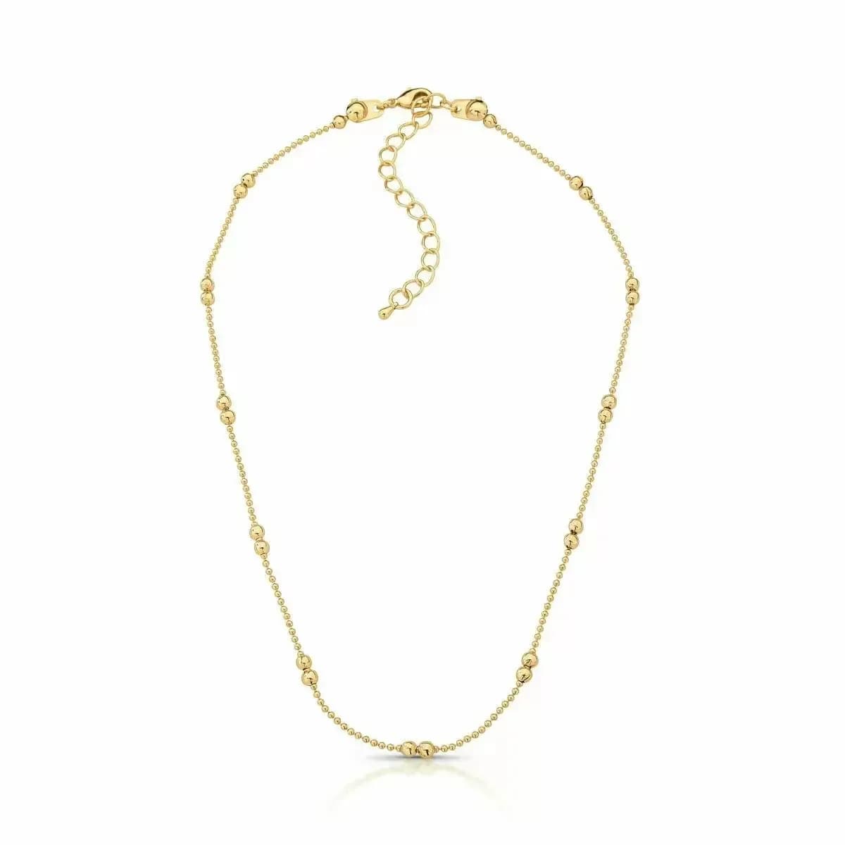 COLAR CHOKER ESFERAS DUPLAS