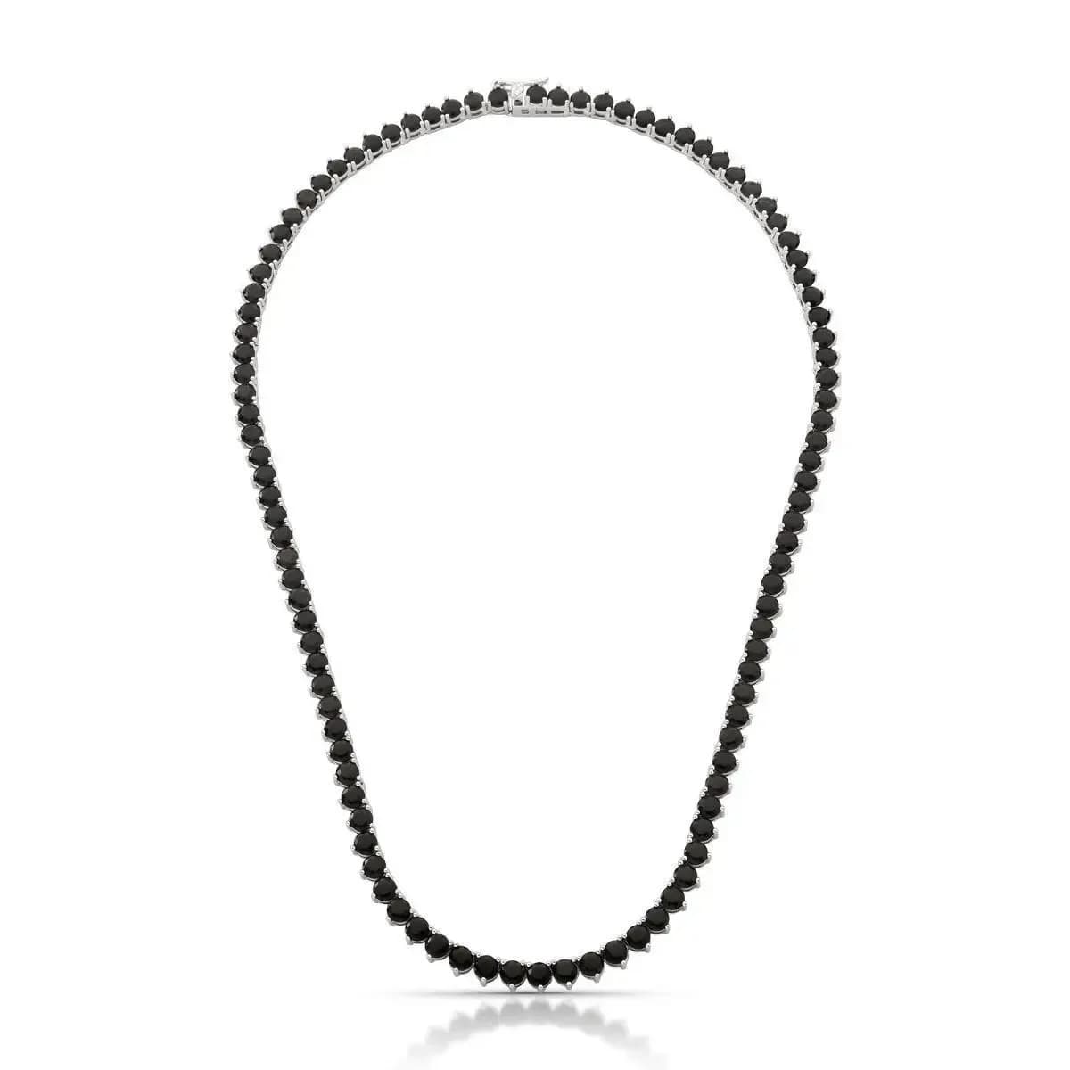 COLAR RIVIERA MARROM 4MM TRÊS GARRAS 43CM