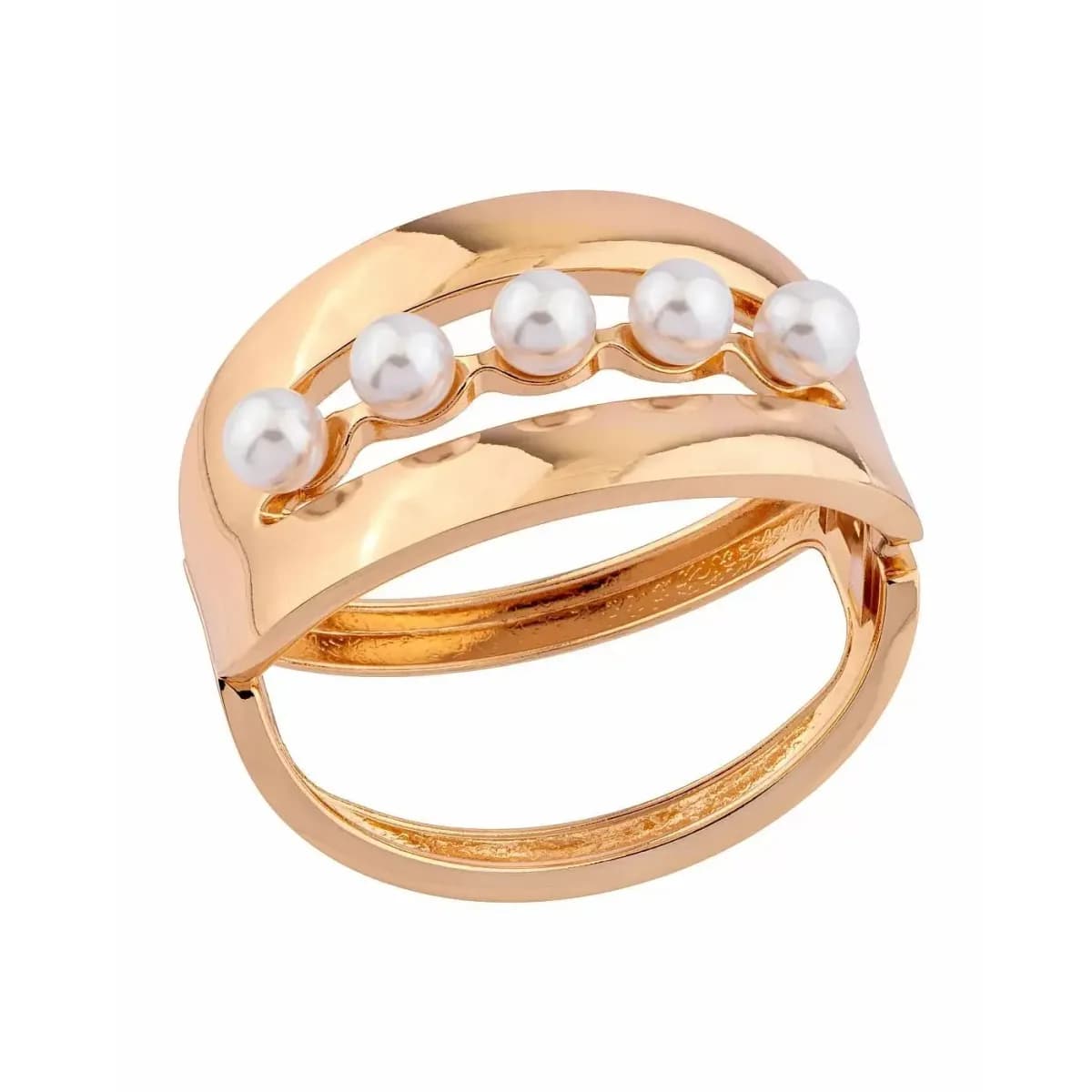 BRACELETE FIVE PEARLS LISO - COLEÇÃO MAXIMALISTA