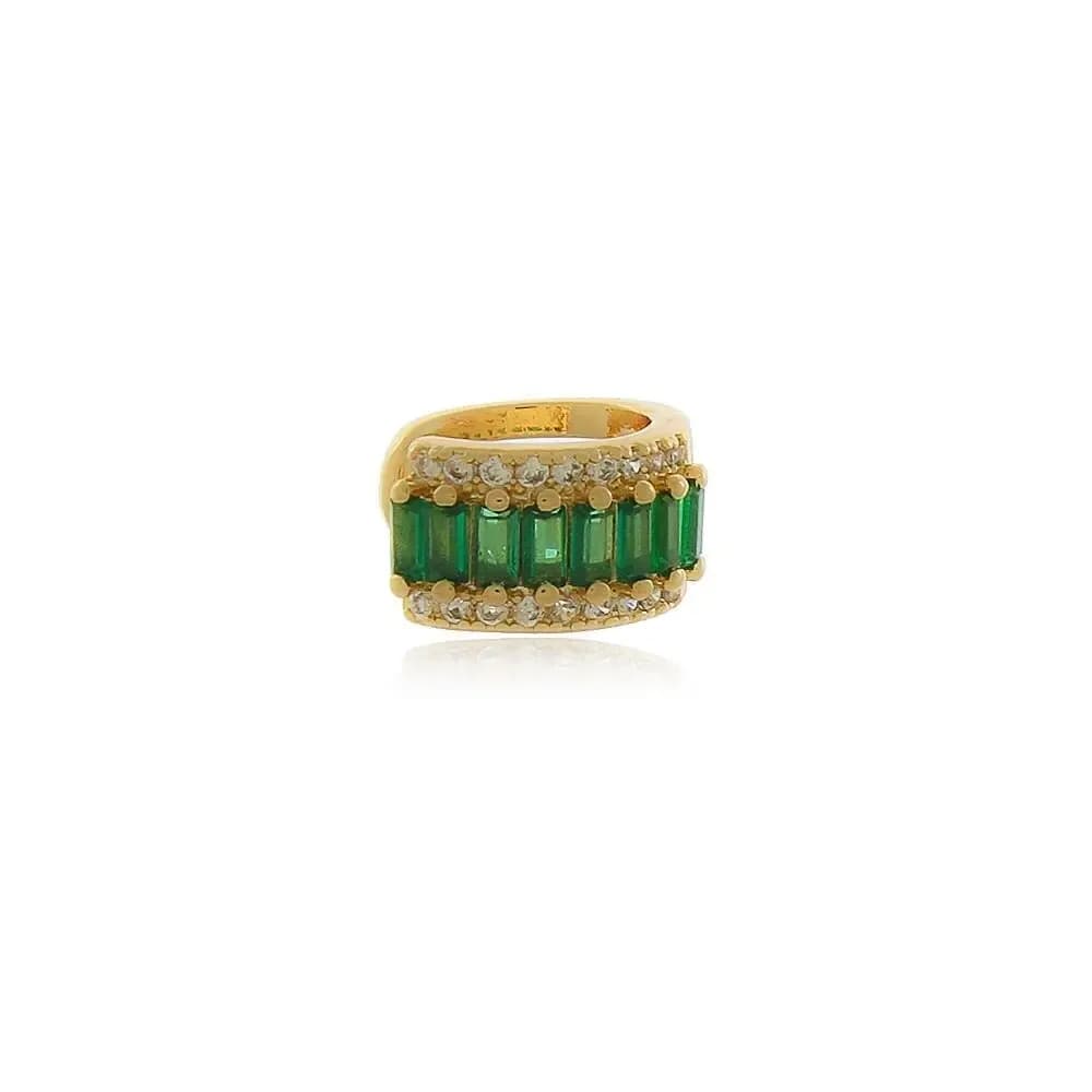PIERCING FAKE MAJESTADE CRAVEJADO COM ZIRCÔNIAS BAGUETES