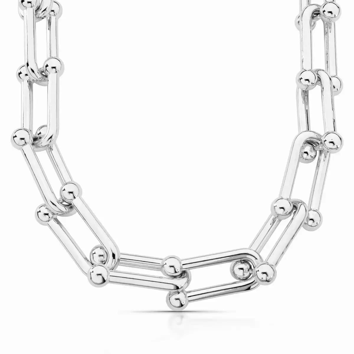 COLAR MAXI ELOS — Ban. Ródio Branco / 34 mm
