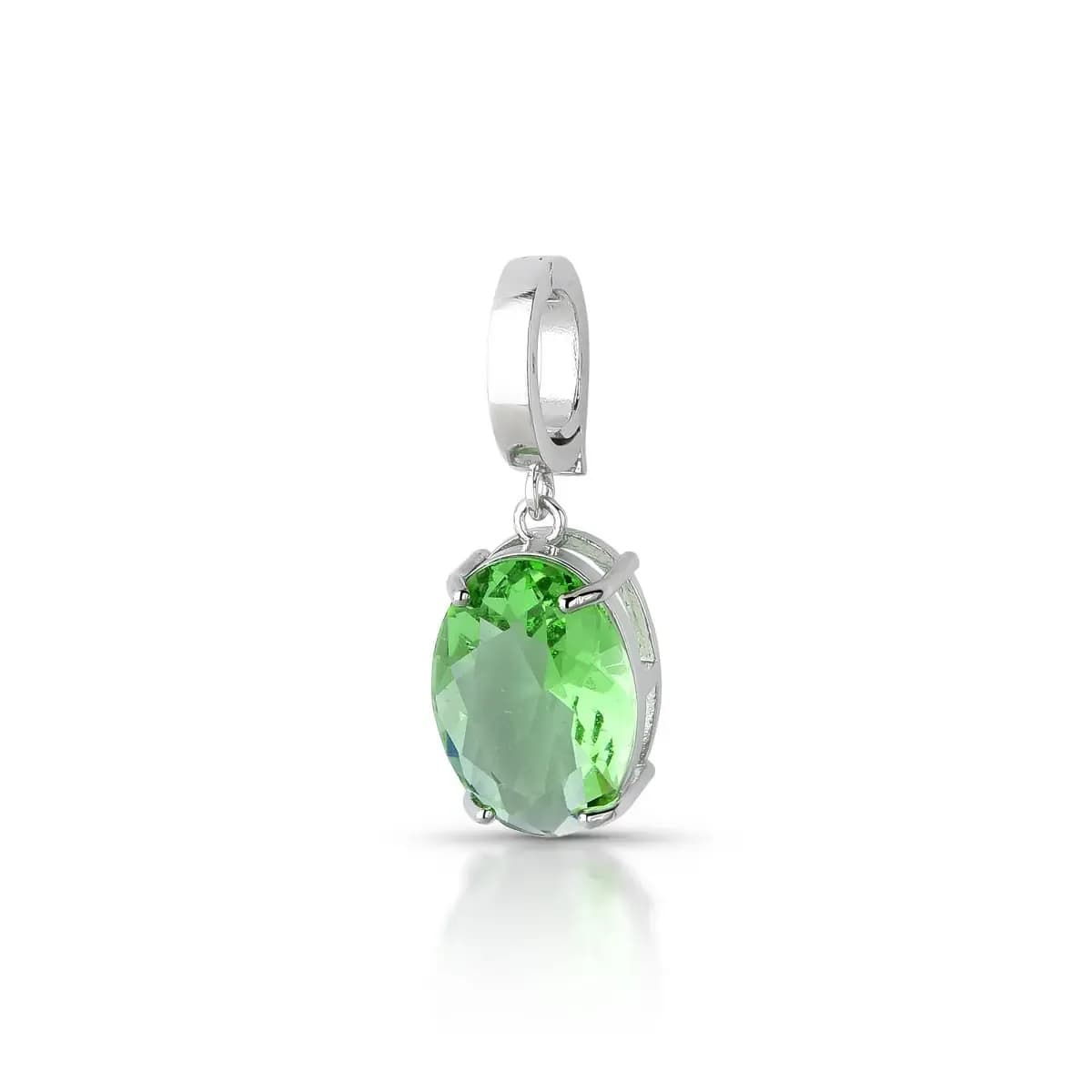 PASSANTE CLICK OVAL VERDE CLARO — Ban. Ródio Branco