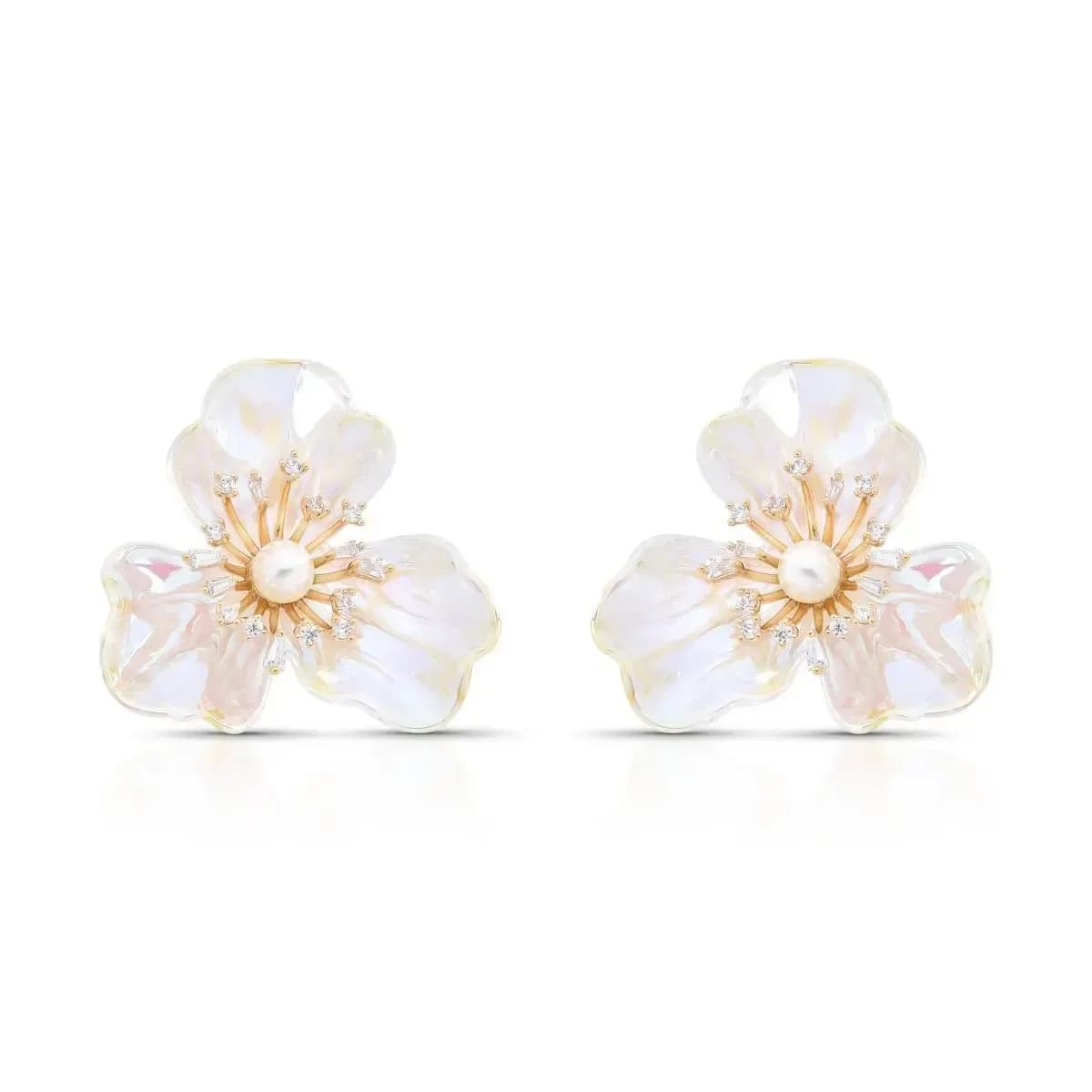 BRINCO FLOWER GLASS PÉROLA SHELL
