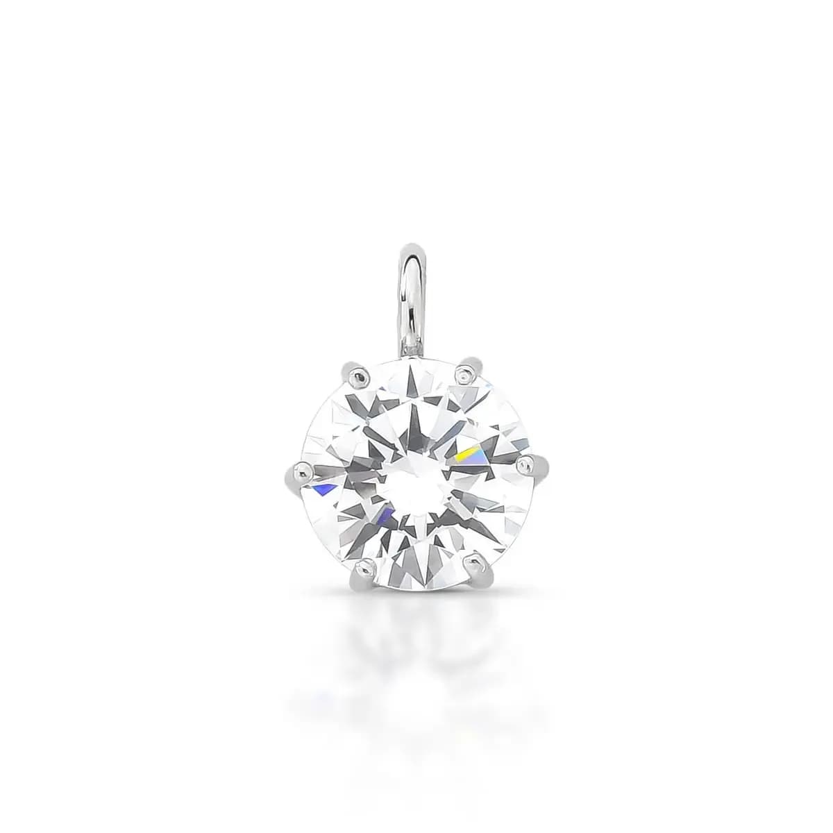 PASSANTE PONTO DE LUZ 11 MM- 6 GARRAS — Ban. Ródio Branco / Cristal