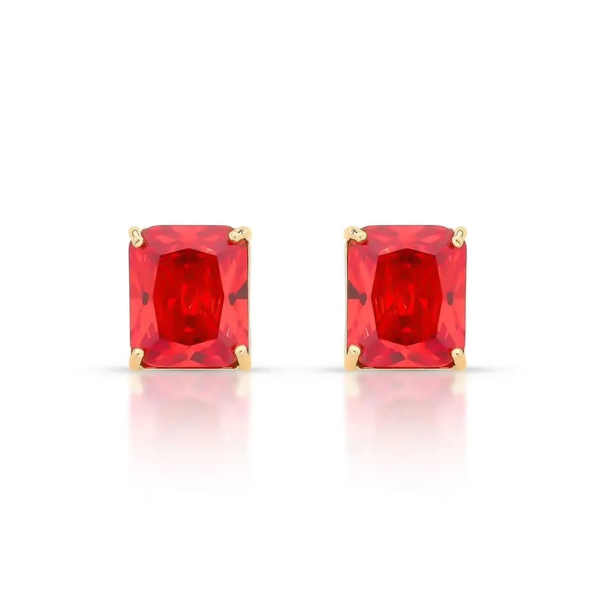 BRINCO GEMA CRISTAL SWAROVSKI- PINO EM PRATA 925 — Ban. Dourado / Laranja Aperol