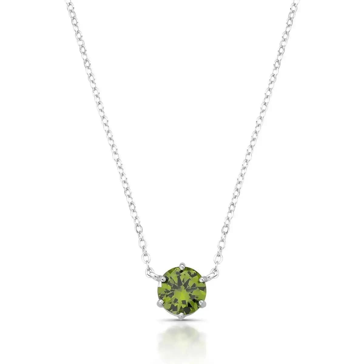 Colar Ponto de Luz com Zircônia, 6 garras.