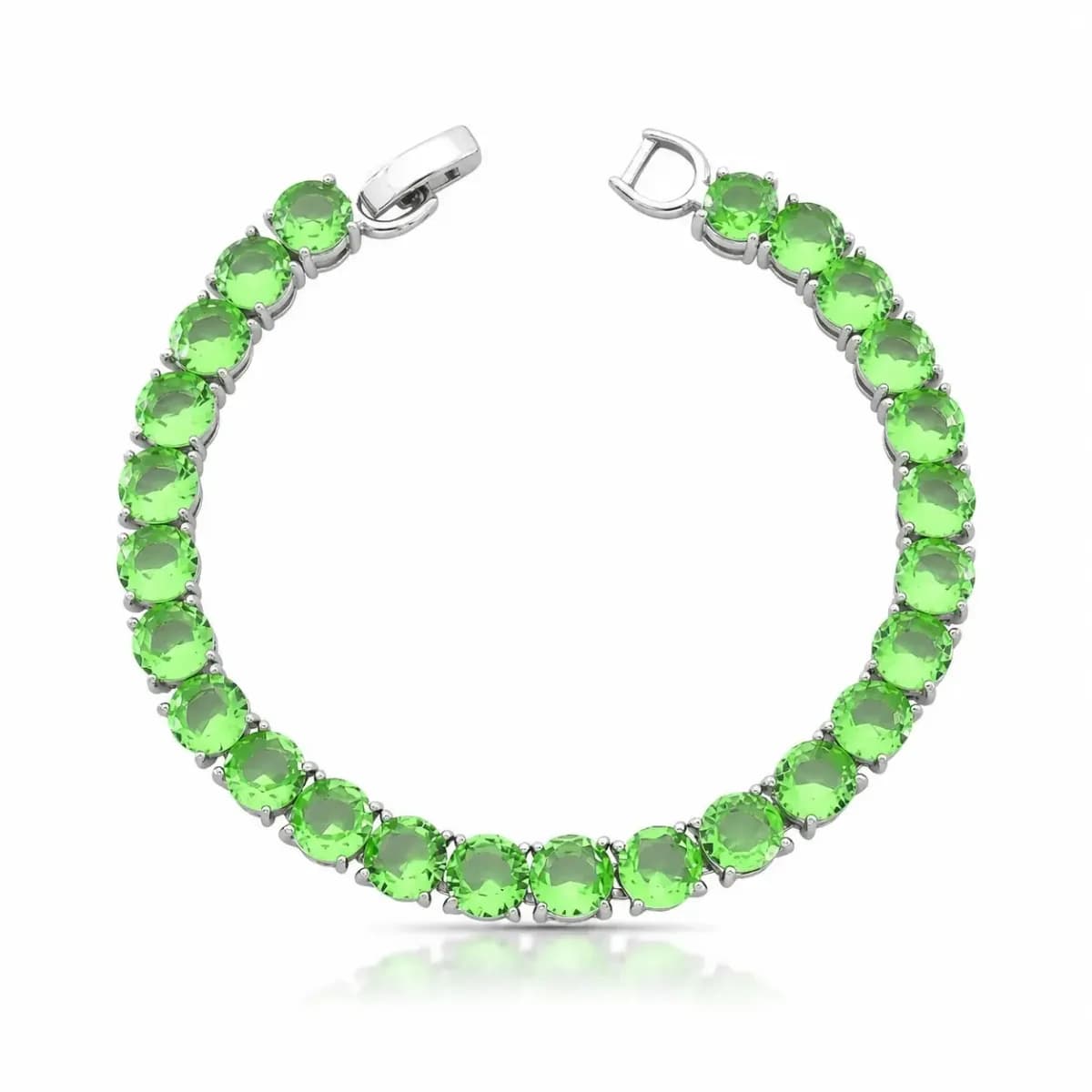 PULSEIRA RIVIERA ROUND CRAVAÇÃO ZIRCÔNIA 6MM - 16 CM