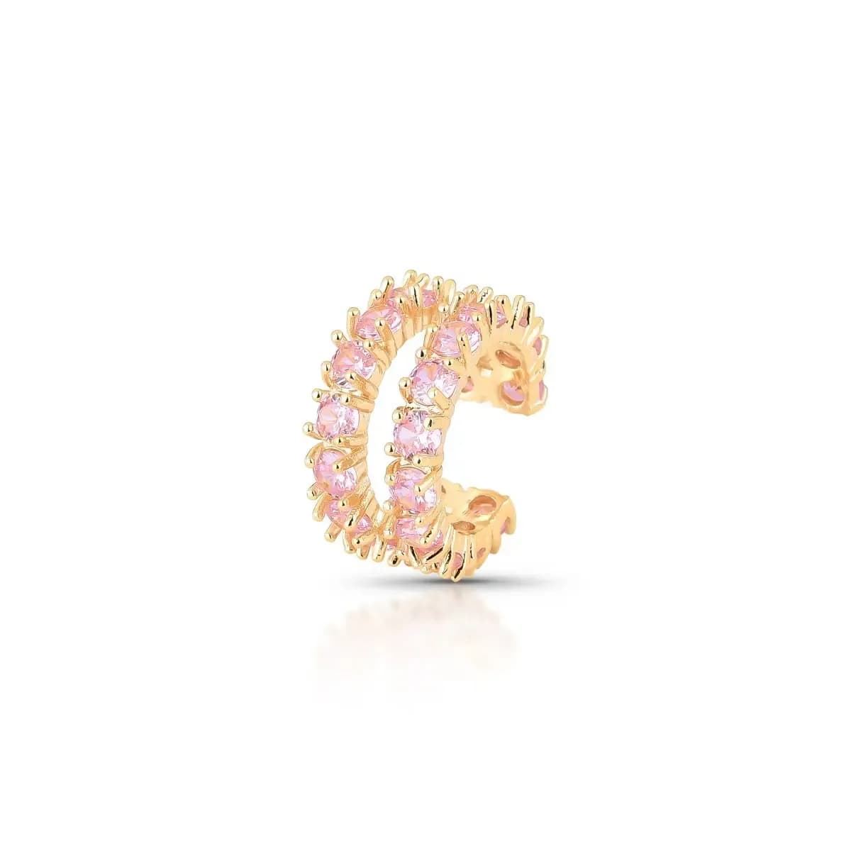 PIERCING FAKE DUO LUX — Ban. Dourado / Rosa claro