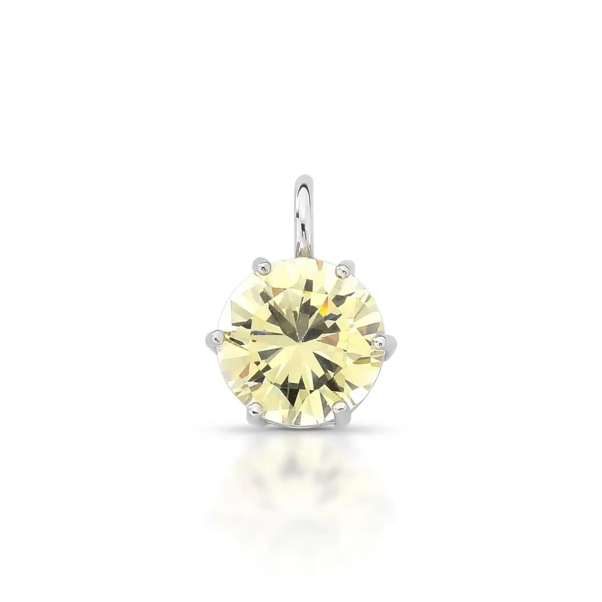 PASSANTE PONTO DE LUZ 11 MM- 6 GARRAS — Ban. Ródio Branco / Yellow Fancy