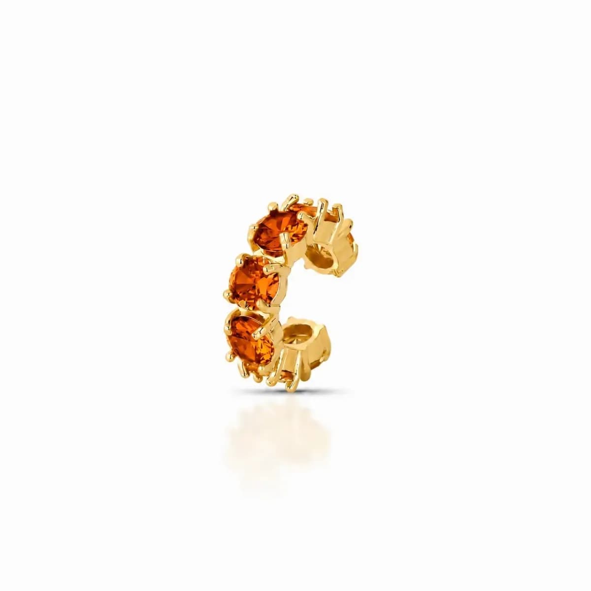 PIERCING CRAVEJADO RIVIERA 5 MM — Ban. Dourado / Laranja Aperol