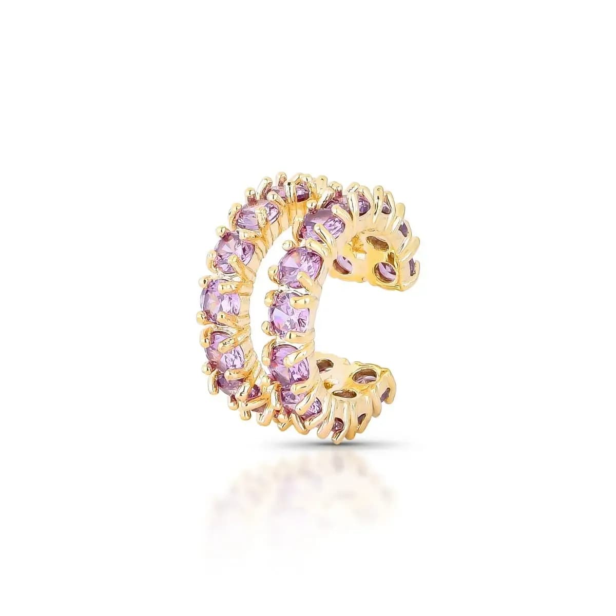 PIERCING FAKE DUO LUX — Ban. Dourado / Roxo
