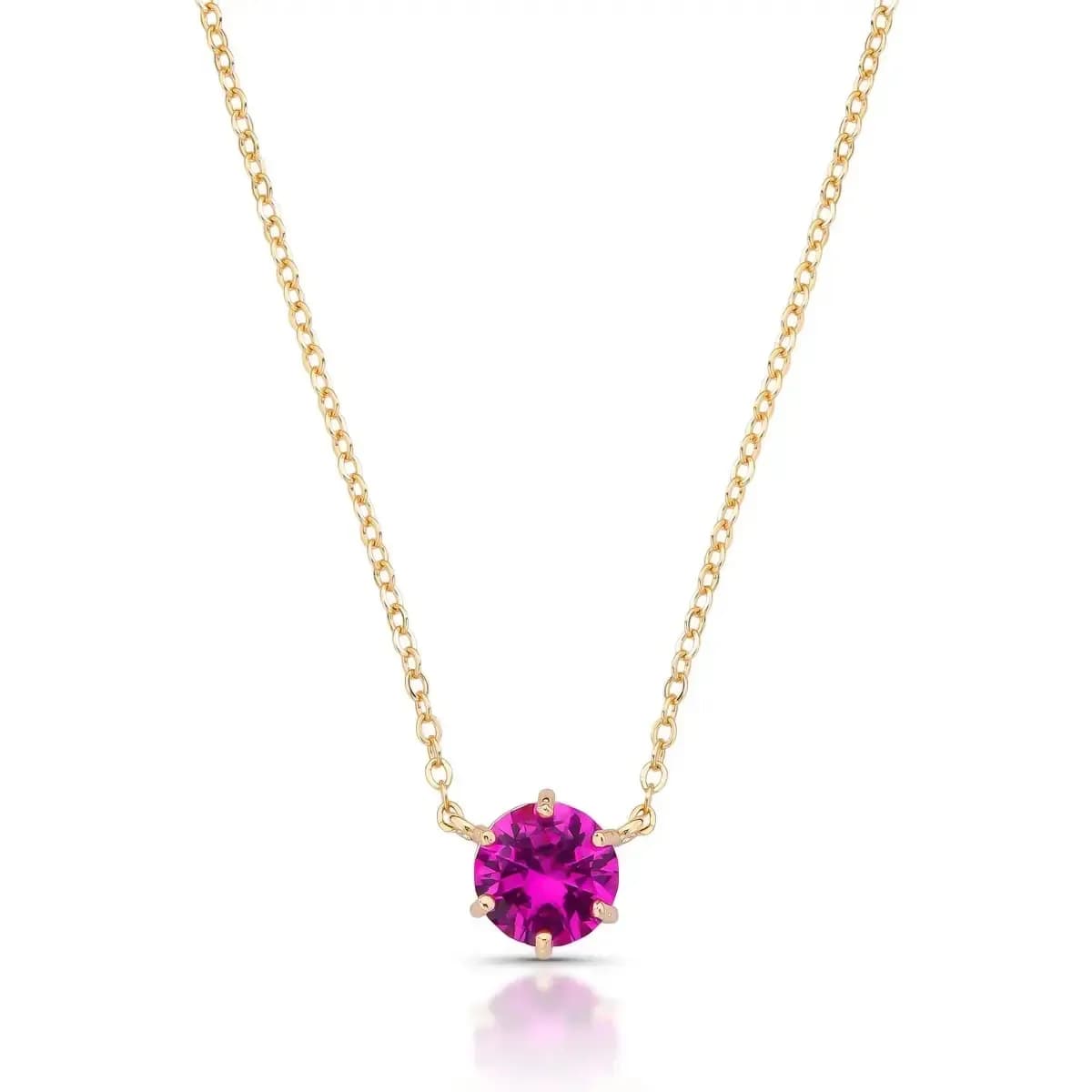 Colar Ponto de Luz com Zircônia, 6 garras