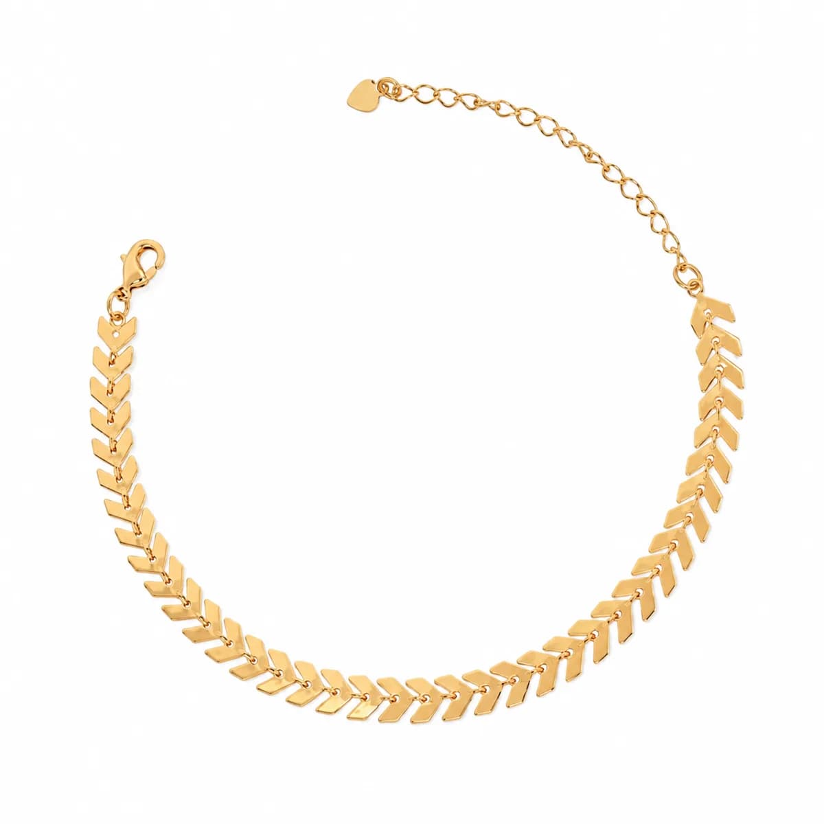 Pulseira Escama de Peixe Semijoia Ouro 18K